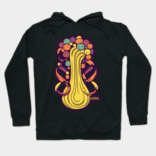 Plastic Macaroni Boho Trippy Hippy Pasta Passion Hoodie